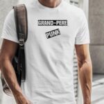 T-Shirt Blanc Grand-Pere PUNK Pour homme-2