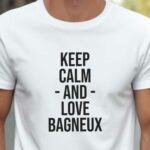 T-Shirt Blanc Keep Calm Bagneux Pour homme-2