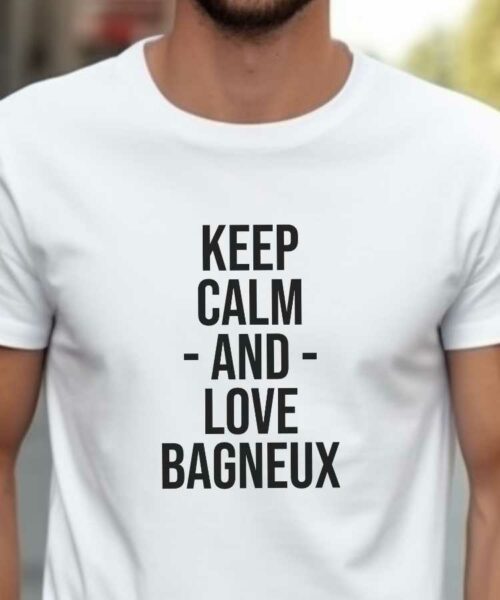 T-Shirt Blanc Keep Calm Bagneux Pour homme-2