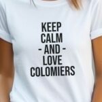 T-Shirt Blanc Keep Calm Colomiers Pour femme-2