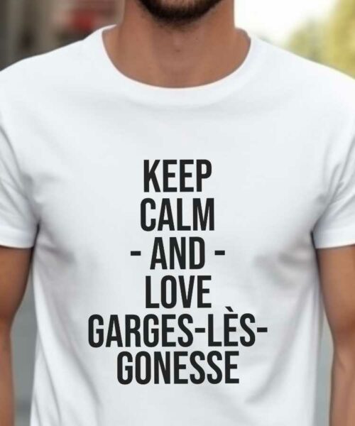 T-Shirt Blanc Keep Calm Garges-lès-Gonesse Pour homme-2