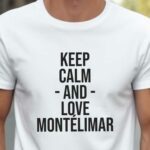 T-Shirt Blanc Keep Calm Montélimar Pour homme-2