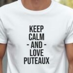 T-Shirt Blanc Keep Calm Puteaux Pour homme-2