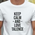 T-Shirt Blanc Keep Calm Talence Pour homme-2
