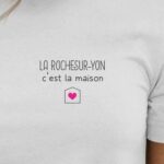 T-Shirt Blanc La Roche-sur-Yon C'est la maison Pour femme-2