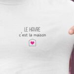 T-Shirt Blanc Le Havre C'est la maison Pour homme-2