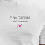T-Shirt Blanc Les Sables-d'Olonne C'est la maison Pour homme-2