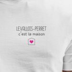 T-Shirt Blanc Levallois-Perret C'est la maison Pour homme-2