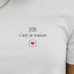 T-Shirt Blanc Lyon C'est la maison Pour femme-2