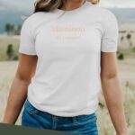 T-Shirt Blanc Maminou de compet' Pour femme-2