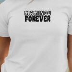 T-Shirt Blanc Maminou forever face Pour femme-1