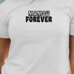 T-Shirt Blanc Mamou forever face Pour femme-1