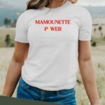 T-Shirt Blanc Mamounette Power Pour femme-2