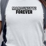 T-Shirt Blanc Mamounette forever face Pour femme-1