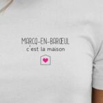 T-Shirt Blanc Marcq-en-Barœul C'est la maison Pour femme-2