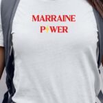 T-Shirt Blanc Marraine Power Pour femme-1