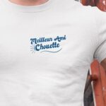 T-Shirt Blanc Meilleur Ami Chouette face Pour homme-1