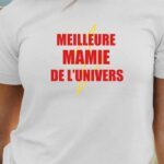 T-Shirt Blanc Meilleure Mamie de l'univers Pour femme-1