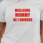 T-Shirt Blanc Meilleure Mommy de l'univers Pour femme-1