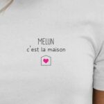 T-Shirt Blanc Melun C'est la maison Pour femme-2