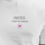 T-Shirt Blanc Montreuil C'est la maison Pour homme-2