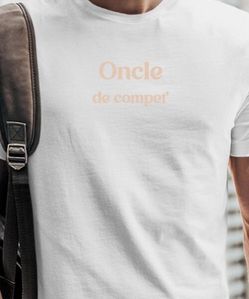 T-Shirt Blanc Oncle de compet’ Pour homme-1