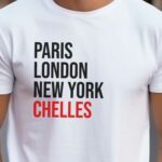 T-Shirt Blanc Paris London New York Chelles Pour homme-2