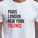 T-Shirt Blanc Paris London New York Talence Pour homme-2