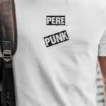 T-Shirt Blanc Pere PUNK Pour homme-1