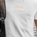 T-Shirt Blanc Père de compet' Pour homme-1