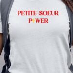 T-Shirt Blanc Petite-Soeur Power Pour femme-1
