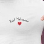 T-Shirt Blanc Rueil-Malmaison Coeur Pour homme-2