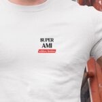 T-Shirt Blanc Super Ami édition limitée Pour homme-1