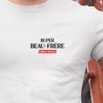 T-Shirt Blanc Super Beau-Frère édition limitée Pour homme-1