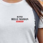 T-Shirt Blanc Super Belle-Maman édition limitée Pour femme-1