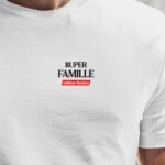 T-Shirt Blanc Super Famille édition limitée Pour homme-1