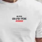 T-Shirt Blanc Super Grand-Père édition limitée Pour homme-1