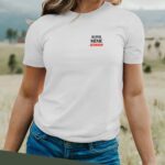 T-Shirt Blanc Super Mémé édition limitée Pour femme-2