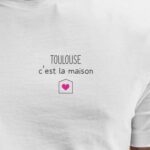 T-Shirt Blanc Toulouse C'est la maison Pour homme-2