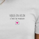 T-Shirt Blanc Vaulx-en-Velin C'est la maison Pour femme-2