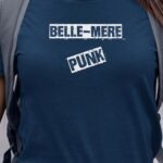 T-Shirt Bleu Marine Belle-Mere PUNK Pour femme-1