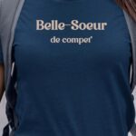 T-Shirt Bleu Marine Belle-Soeur de compet' Pour femme-1