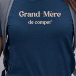 T-Shirt Bleu Marine Grand-Mère de compet' Pour femme-1