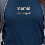 T-Shirt Bleu Marine Mamie de compet' Pour femme-1