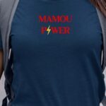 T-Shirt Bleu Marine Mamou Power Pour femme-1