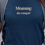 T-Shirt Bleu Marine Mommy de compet' Pour femme-1