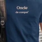 T-Shirt Bleu Marine Oncle de compet' Pour homme-1