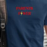 T-Shirt Bleu Marine Parents Power Pour homme-1