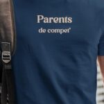 T-Shirt Bleu Marine Parents de compet' Pour homme-1