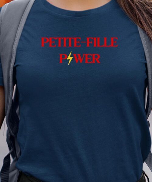 T-Shirt Bleu Marine Petite-Fille Power Pour femme-1